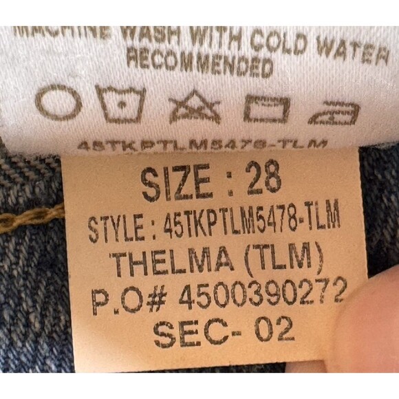 Joe's Jeans Women's 28 The Milla High Rise Straight Ankle Distressed Light Wash‎ - Picture 13 of 16